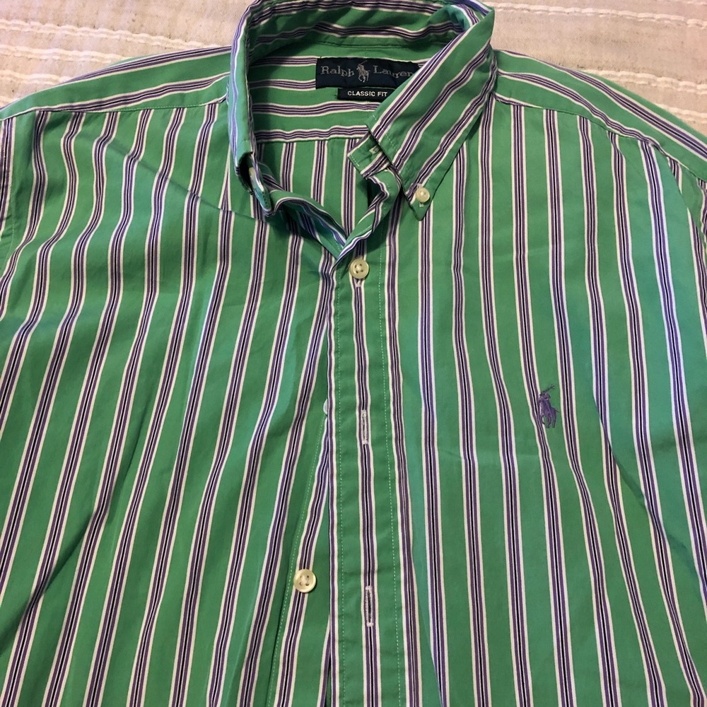 Men’s Ralph Lauren button-down, M